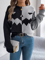 Color Block Pumpkin Sweater - View 16 | WEUXS