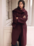 The Evelyn Wool-Blend Scarf Coat - WEUXS