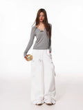 Women's long sleeve henley knit top - View 6 | WEUXS
