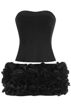 Elegant strapless rosette mini dress - View 31 | WEUXS