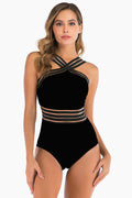 Bandage Cross Back Swimming Suit - Dress In Beauty