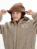 Speckled Sherpa Fleece Bomber Jacket - View 6 | WEUXS