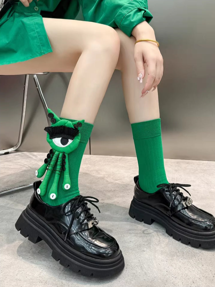 Novelty monster eye crew socks - View 9 | WEUXS