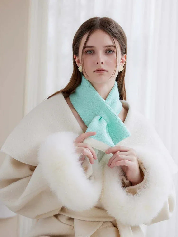 Knit Cross Scarf - View 10 | WEUXS