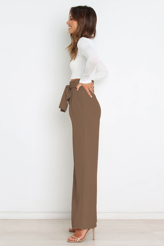 All-Matching Belted Wide-Leg Trouser | Dress In Beauty