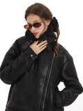 Faux Shearling Aviator Jacket - View 6 | WEUXS