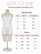 Ribbed Lace Trim Pajama Set - View 8 | WEUXS