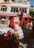 Cotton mini dress with ruffles - View 10 | WEUXS