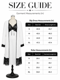 Women's satin pajama set with lace trim - View 8 | WEUXS