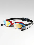 Adult anti-fog swimming goggles with adjustable strap and mirrored lenses - View 6 | WEUXS