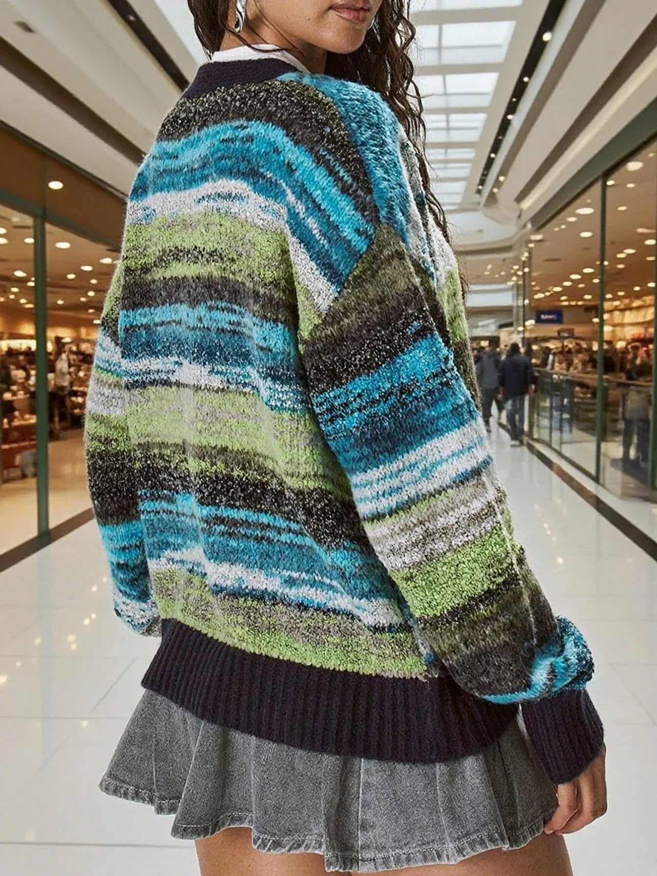 Gradient Knit Cardigan - View 12 | WEUXS