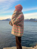 Nordic Bloom Chunky Knit Sweater - View 8 | WEUXS