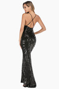 Sexy Backless Sequin Cocktail Dress - Dress In Beauty