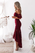 Two Piece Fishtail Lace Dress - Dress In Beauty