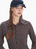 Men's Slim Fit Plaid Button-Down Shirt - View 6 | WEUXS