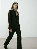 Contrast trim knit scarf - View 12 | WEUXS