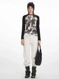 Y2K Grunge Aesthetic Graphic Raglan Tee - WEUXS