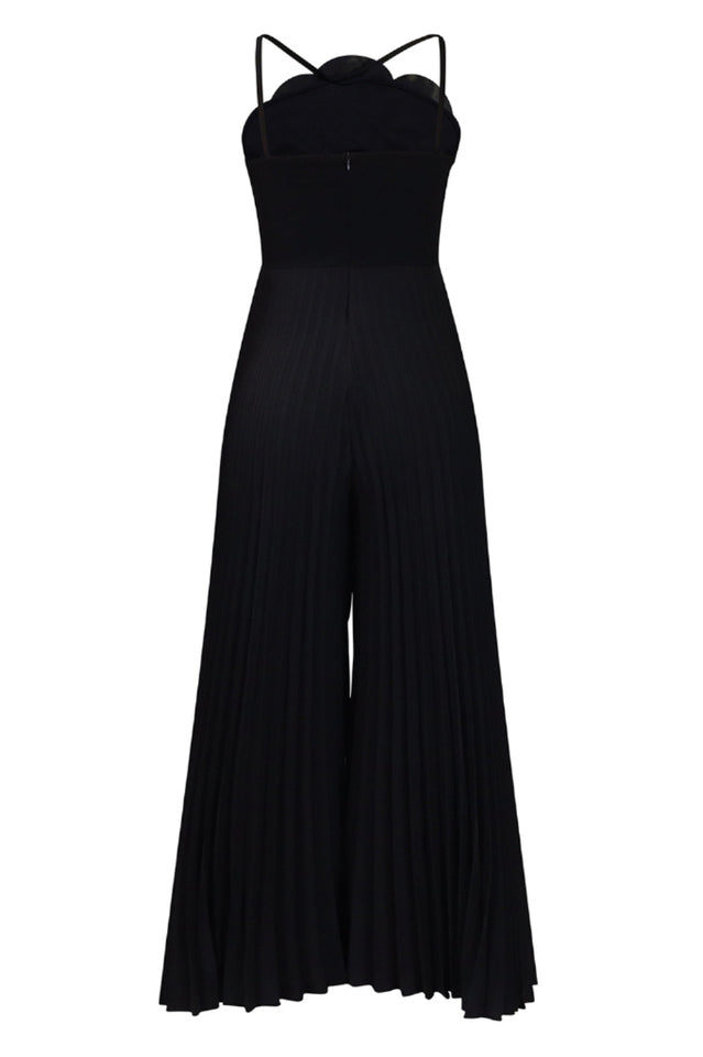 Jessica Flower Applique Pleated Jumpsuit | Dress In Beauty