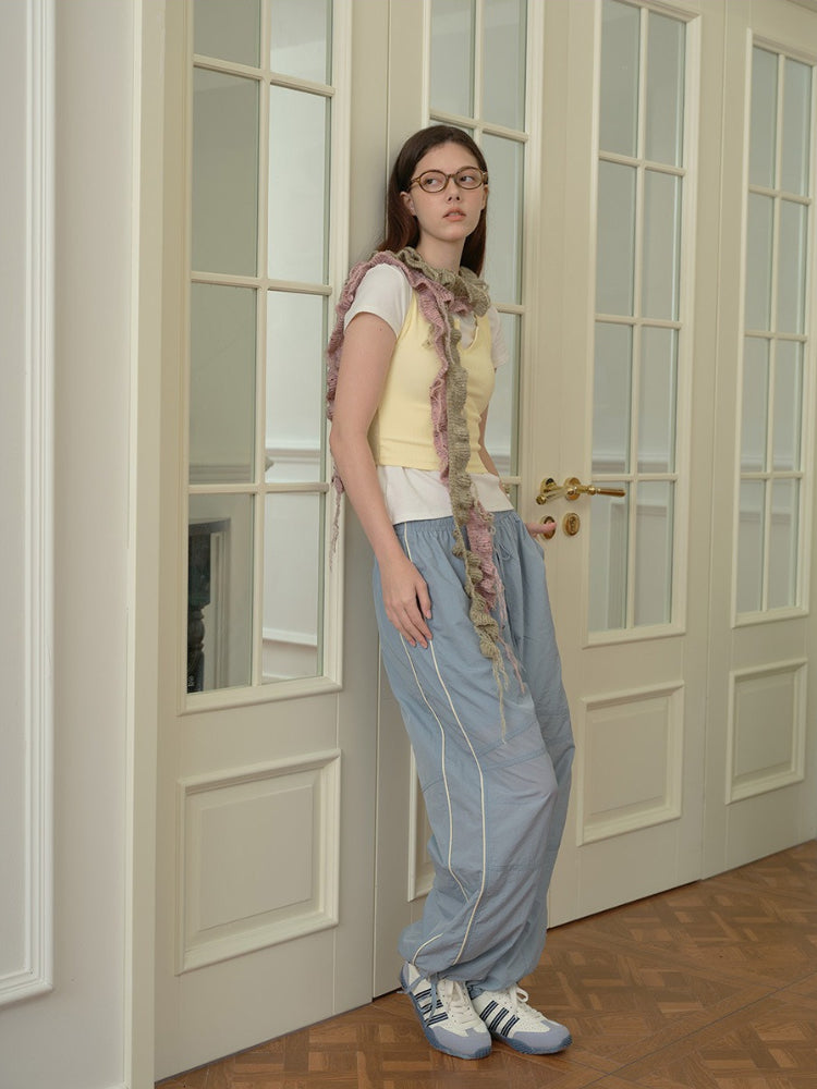 Spiral ruffle knit scarf - View 8 | WEUXS