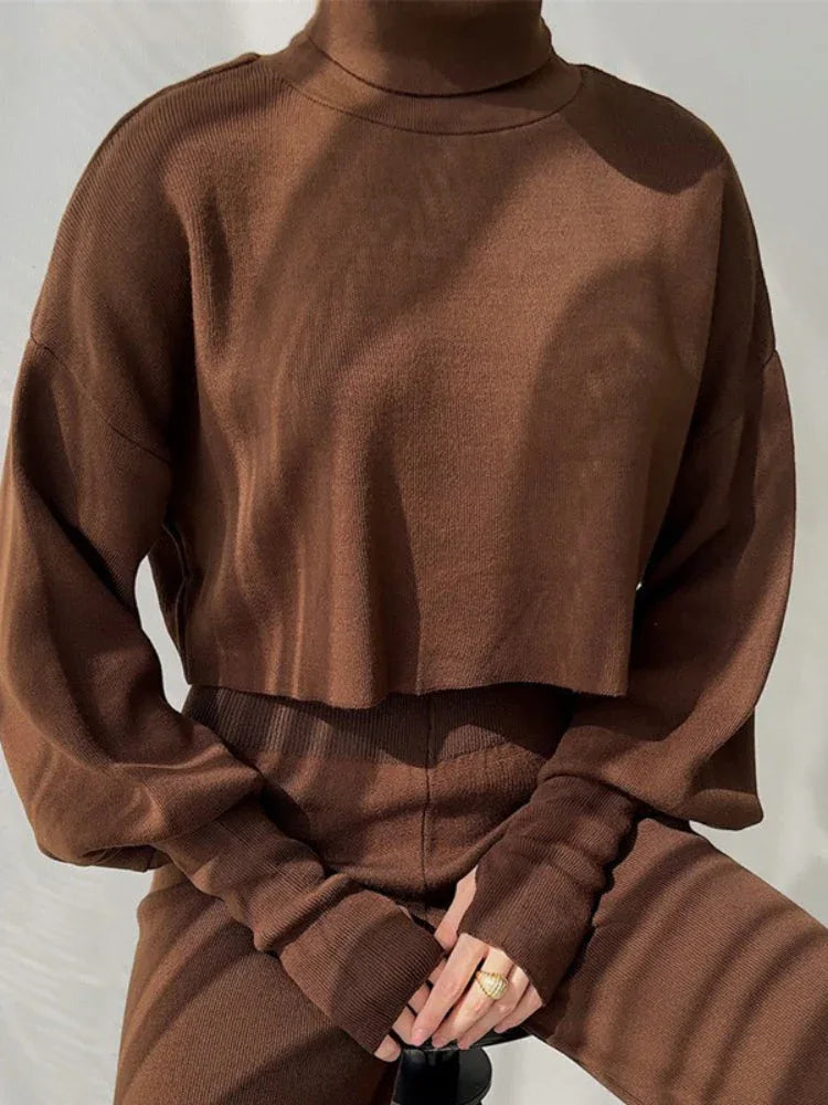 Ribbed knit loungewear set - View 7 | WEUXS