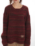 Vintage striped knit sweater - View 6 | WEUXS