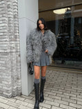 Luxe Faux Mongolian Lamb Fur Jacket - WEUXS