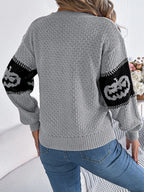 Festive Pumpkin Patch Knit Sweater - View 14 | WEUXS
