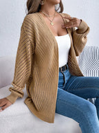 White pointelle knit cardigan - View 18 | WEUXS