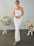 Mermaid maxi dress with lace detail - View 11 | WEUXS