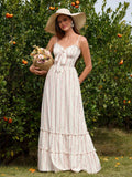 Floral print maxi dress with bow tie front and sweetheart neckline - View 6 | WEUXS