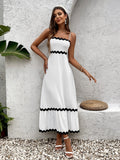 Fitted midi dress with scalloped trim - View 17 | WEUXS