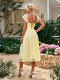 Lace Trim Satin Maxi Dress - View 8 | WEUXS