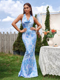 Floral print maxi dress - View 6 | WEUXS