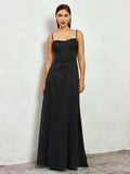 Satin Maxi Dress with Crisscross Back - View 18 | WEUXS