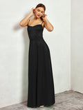 Satin Maxi Dress with Crisscross Back - View 17 | WEUXS