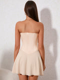 Lace-up corset mini dress - View 20 | WEUXS