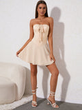Lace-up corset mini dress - View 23 | WEUXS