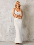 Blue Maxi Dress with Cut-Out Detail - View 16 | WEUXS