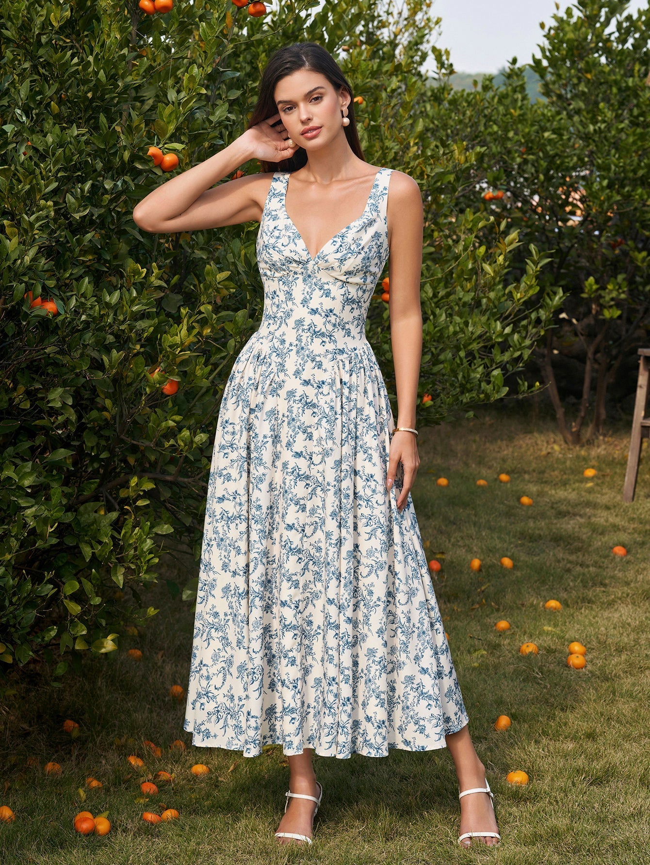Ruched Corset Midi Dress - View 11 | WEUXS
