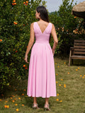 White Maxi V-Neck Button Front Dress - View 8 | WEUXS