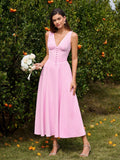 White Maxi V-Neck Button Front Dress - View 10 | WEUXS