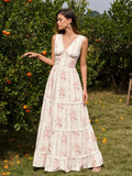 Floral print maxi dress - View 7 | WEUXS