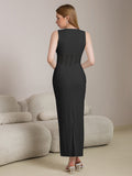White Maxi Lace V-Neck Dress - View 8 | WEUXS