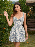 Gingham Print Fit and Flare Dress - View 29 | WEUXS