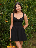Gingham Print Fit and Flare Dress - View 35 | WEUXS