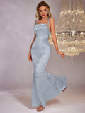 Floral Jacquard Maxi Dress - View 7 | WEUXS