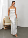 Floral Jacquard Maxi Dress - View 16 | WEUXS