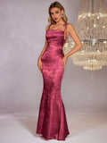Floral Jacquard Maxi Dress - View 28 | WEUXS