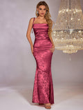 Floral Jacquard Maxi Dress - View 27 | WEUXS
