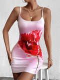 Floral print midi dress - View 6 | WEUXS